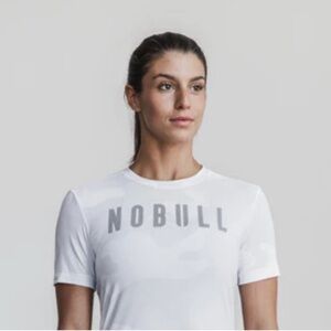 Women’s White Camo NOBULL Tee
